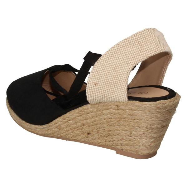 Savannah Ladies Savannah High Espadrille Wedge Sandals F2294