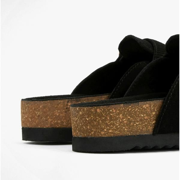 Barbour Barbour KYRA CLOSED Womens Mules Sandals Black Suede