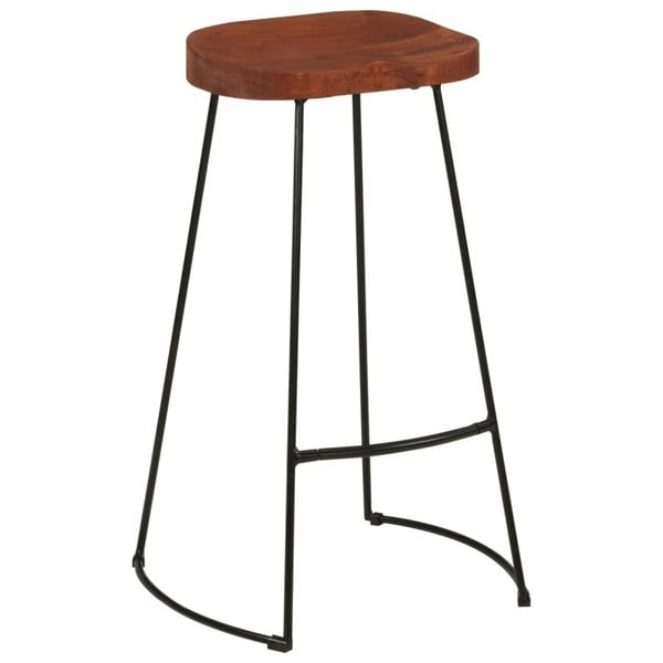 Berkfield Gavin Bar Stools 2 pcs 50x40x78 cm Solid Wood Mango