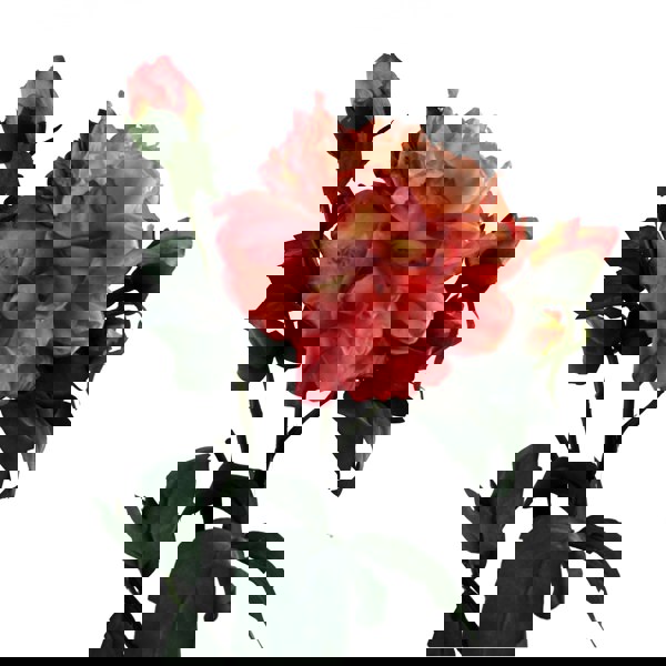 Leaf 6 x 60cm Peony Artificial Flower Pink - 6 flowers 18 buds