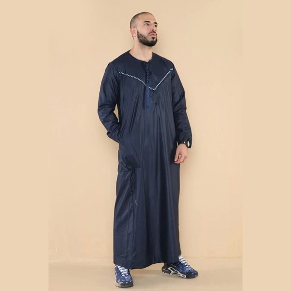 106_thobe_Navy_L - 56, 106_thobe_Navy_M - 54, 106_thobe_Navy_S - 52, 106_thobe_Navy_XL - 58, 106_thobe_Navy_XXL - 60