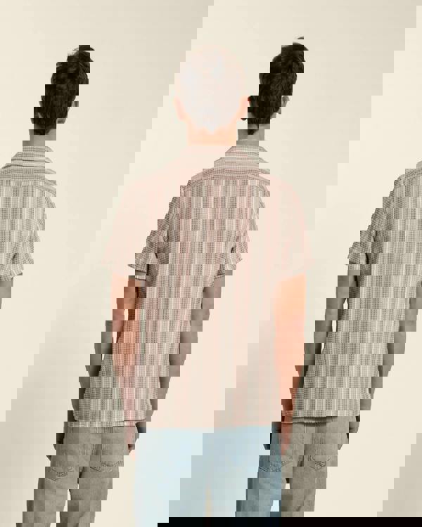 Larsson & Co Textured Stripe Short Sleeve Shirt