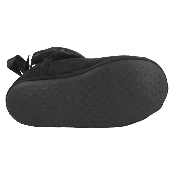 Spot On Girls Spot On Ribbon Slipper With Butterfly Motif