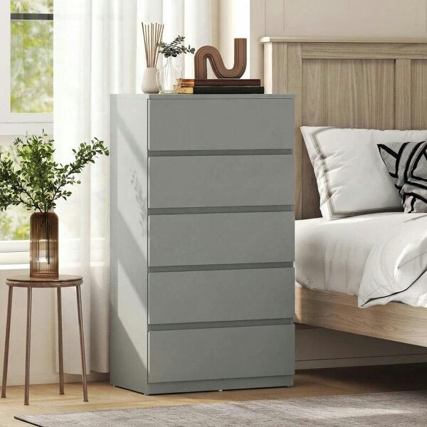 Chest of Drawers, 5-Drawer Storage Cabinets, Modern Dresser, Storage Drawer Unit for Bedroom