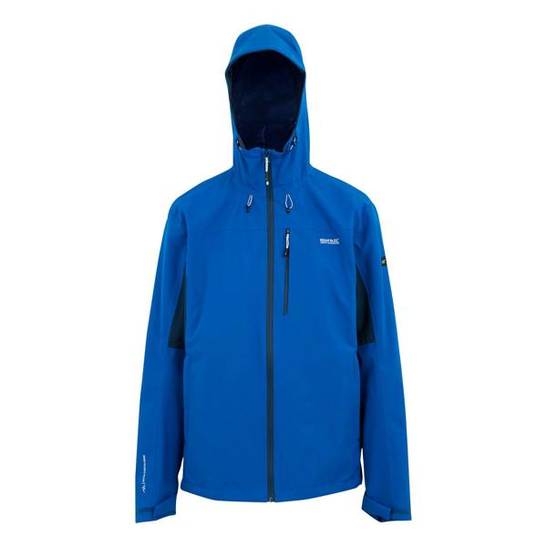 Regatta Mens Birchdale II Waterproof Jacket - Snorkel Blue/Moonlight Denim - 