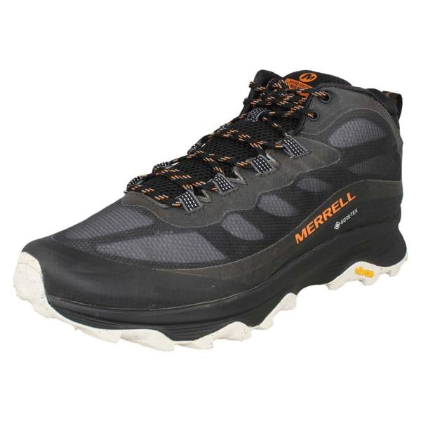 Merrell Mens Gore-Tex With A Vibram Sole Walking Boots Moab Speed Mid GTX