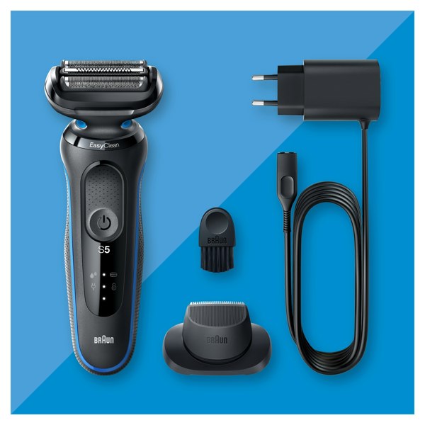 Braun Series 5 50-B1200s Electric Shaver With Precision Trimmer - Blue