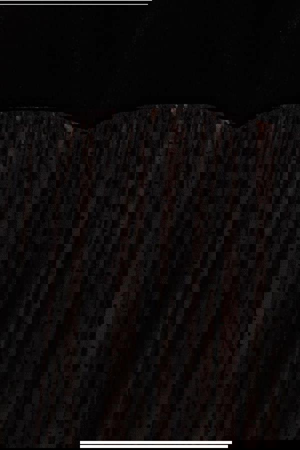 Velvet And Dobby Mesh A Line Halter Maxi Dress - Black DR4842