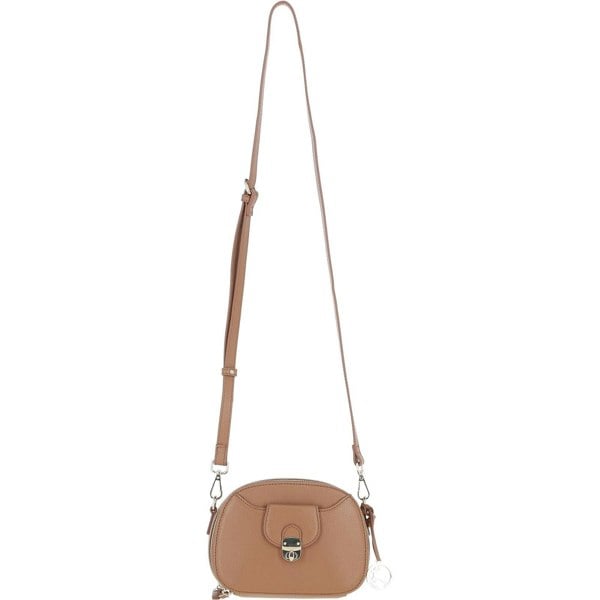 Real Leather Compact Crossbody Bag with Adjustable Strap: y-53