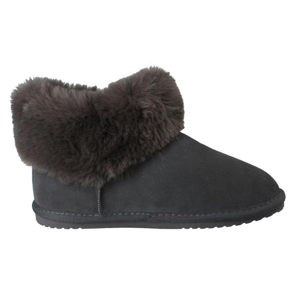 Hush Puppies Ladies Hush Puppies Memory Foam Leather Warm Lined Bootie Slippers Ayana
