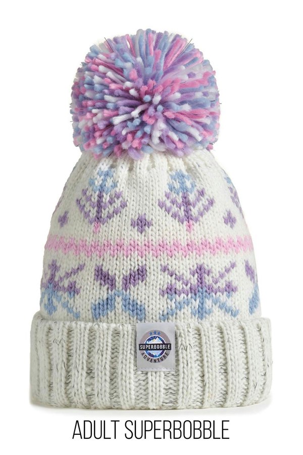 SuperBobble Nordic Bobble Hat Bundle - Pastel Ice Crystal