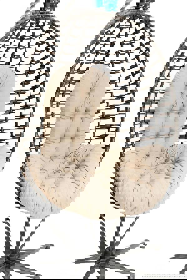 Living and Home Hanging Egg Chair Thick Cushion Swing Chair Pad