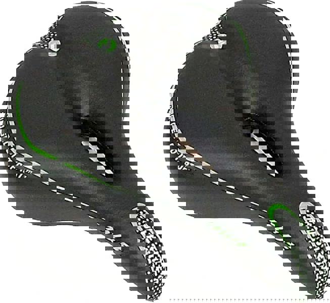 Awe Adult Gel Bike/E-Bike/City Bicycle Saddle Large Green/Black