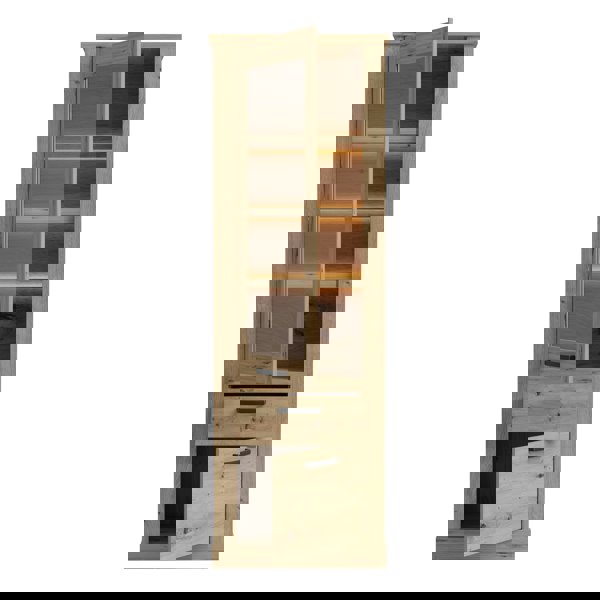 Furniture To Go Corona Narrow Display Cabinet in Artisan Oak