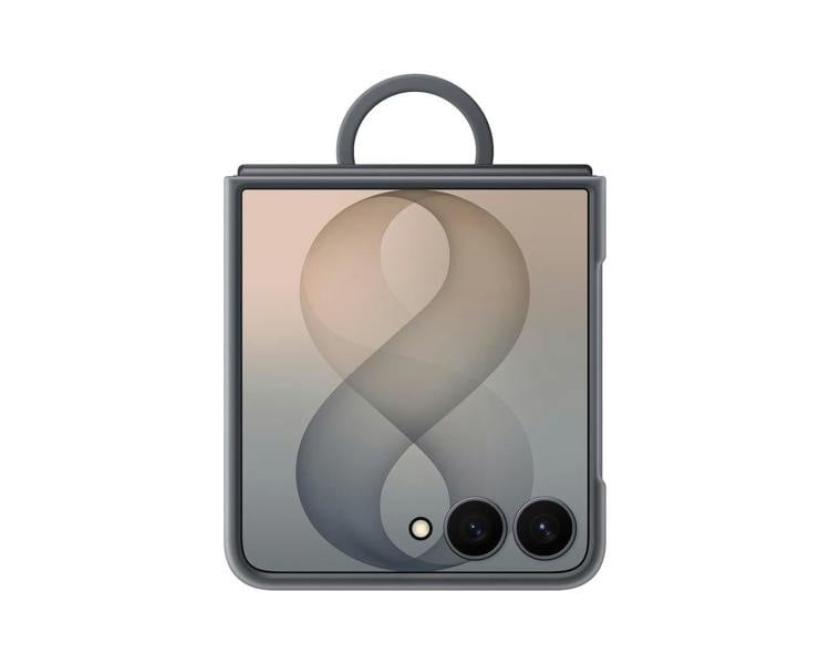 Samsung Galaxy Z Flip 8 6.9" Silicone Case with Ring and Magnet Graphite - EF-EF776CBEGWW