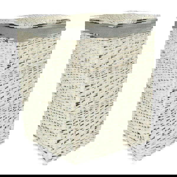 Wicker Square Laundry Basket