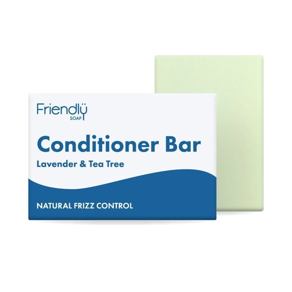 Friendly Soap lavender and tea tree conditioner bar with pack
