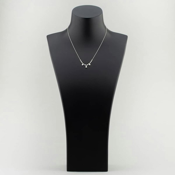 T. H. Baker 18ct White Gold 0.52ct Brilliant Cut Diamond Dropper Necklet FZAY 18KW