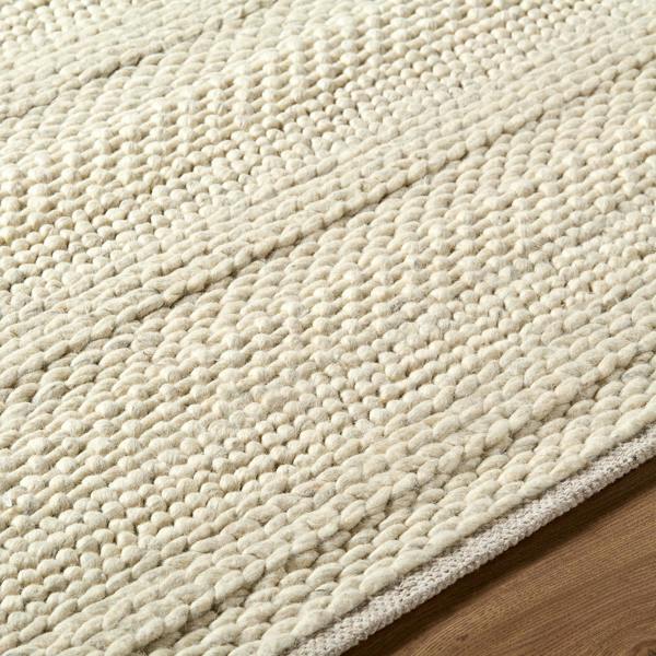 Livabliss Tahoe II-Hand Woven Ivory Beige Cream Wool Global Rug