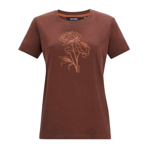 Regatta Womens/Ladies Filandra VX Peony T-Shirt - Dark Cherry - 