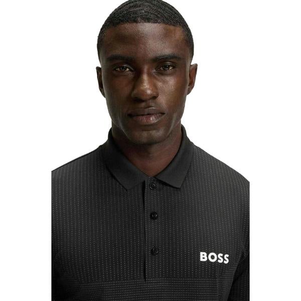 Boss Mens Slim Polo Shirt - Black - 