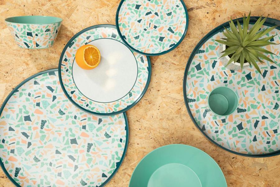 Maison by Premier Mimo Terrazzo Salad Bowl
