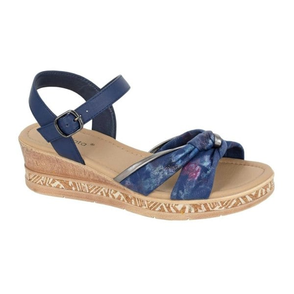 Cipriata Womens/Ladies Sarina Metallic Sandals - Navy