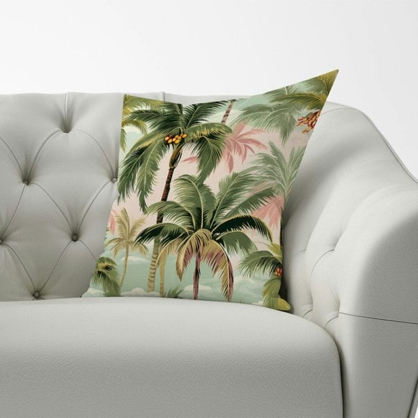 Warren Reed Palm Trees Pattern Cushions