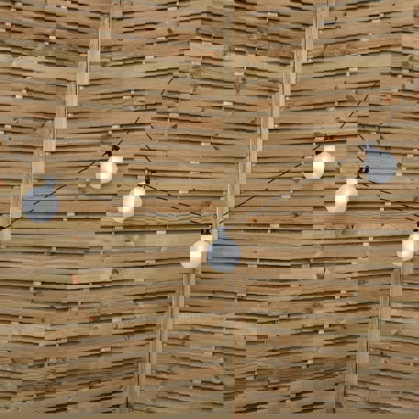 Samuel Alexander 4.5m Set of 10 Frosted Ball Style Cap String Lights with Filament in White