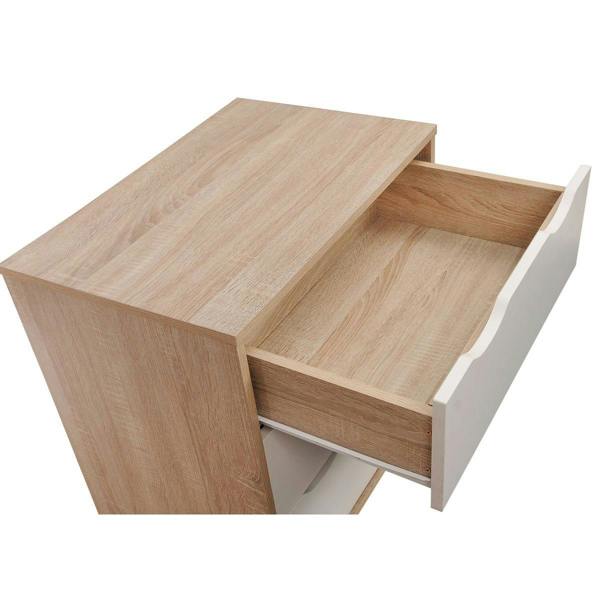 Timber Art Design Alton 3 Drawer Bedroom Cabinet Bedside Chest Of Drawers
