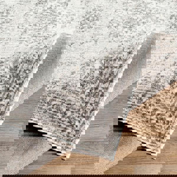 Livabliss Monte Carlo-Vintage Grey Charcoal White Traditional Boho Rug