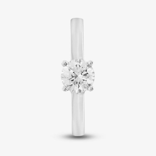 T. H. Baker 14ct White Gold Certified Lab Grown 0.75ct Brilliant Cut Diamond Solitaire Ring LGR20570-75 M (WG)