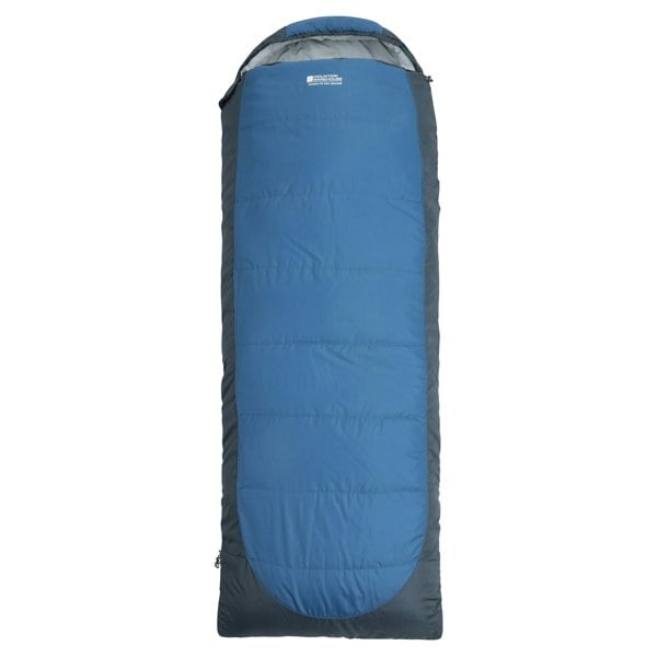 Mountain Warehouse Square Long Length Midseason Microlite 500 Sleeping Bag - Dark Blue