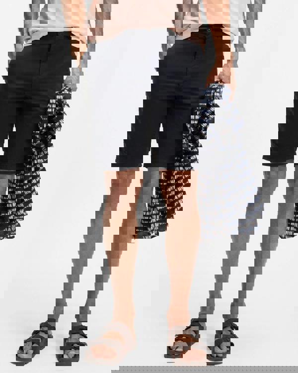 BOSS Orange Mens Slim Fit Chino Shorts in Stretch Cotton Twill - Dark Blue 404 | CHO | Designer Mens Shorts