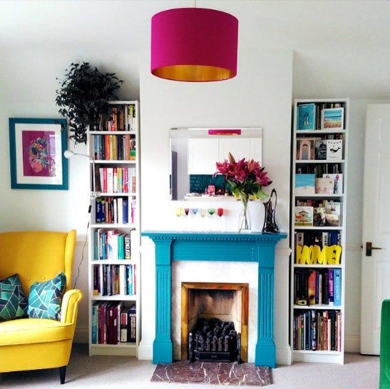 Our Hot pink and gold lampshade looking super hot in @yuyodrinks pad