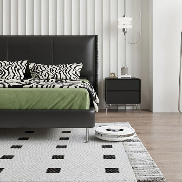 Kinza King Size / Super King Size Bed, Black-Weilai Concept-Weilai Concept