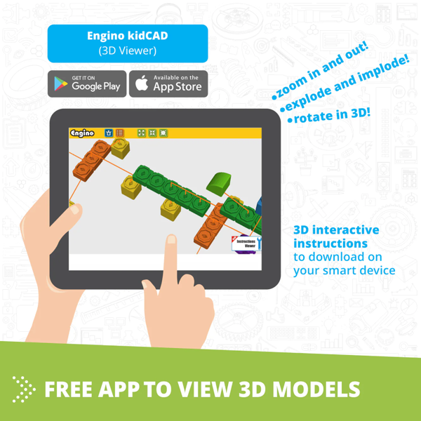 Engino QBOIDZ Alligator with 5 bonus models