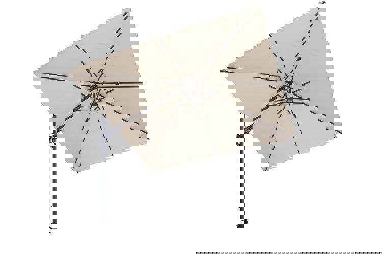 Garden Impressions Hawaii 300cm x 300cm Square Cantilever Parasol with 90kg Moveable Granite Base