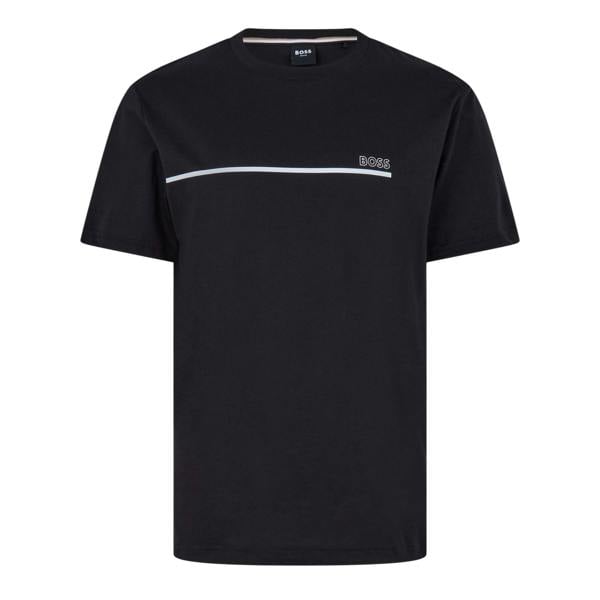 Boss Mens Logo Regular T-Shirt - Black - 