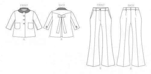 Vogue Sewing Pattern 1831, Trousers, Jackets for Women, B5 (8-10-12-14-16) - Intermediate