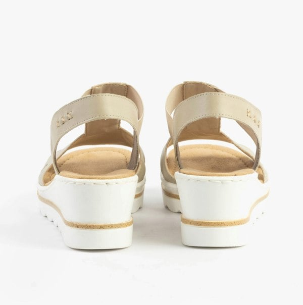 Rieker 67498-62 Womens Sandals - Beige