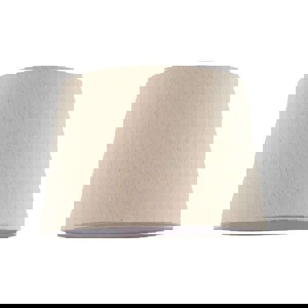 Light Beige Natural Linen Fabric Lamp Shade with White Cotton Lining Image 1