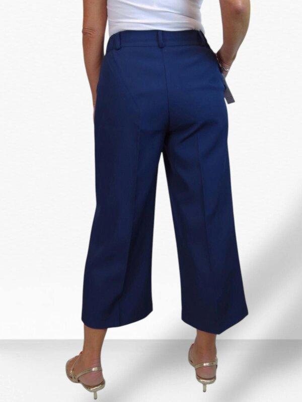 Paulo Due Womens Wide Leg Cropped Tailored Trousers