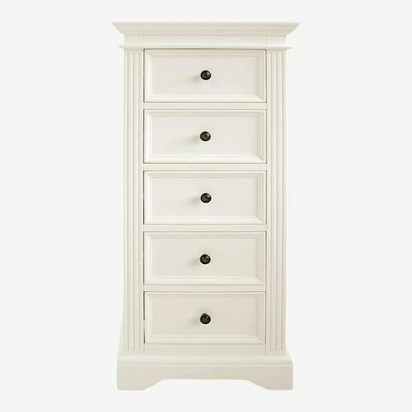 Statement Furniture Gainsborough Tallboy 5 Drawer Narrow Chest of Drawers Assembled