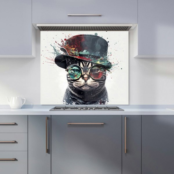 Warren Reed - Designer American Shorthair Cat Splashart Kitchen Splashback