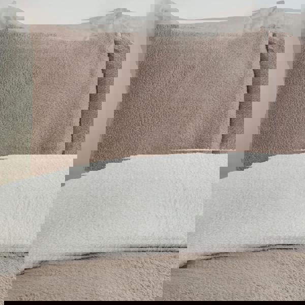 Smart Living Luxury Super Soft & Reversible Teddy Fleece Duvet Cover and Pillowcase