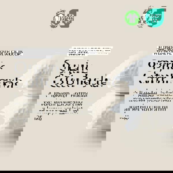 Ethical Bedding Cool & Crisp Pillowcase Pair in White (Organic Cotton)