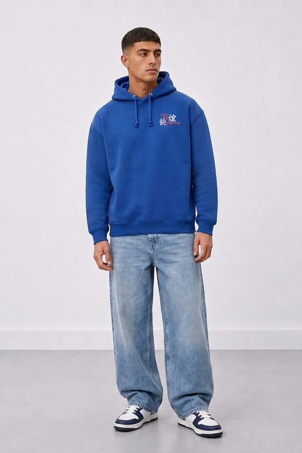 London Attitude Relaxed Fit Tokyo Japan Graphic Hoodie