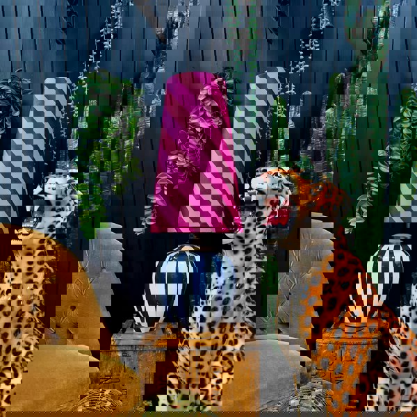 love frankie Helter skelter queen cone lampshade in raspberry ripple