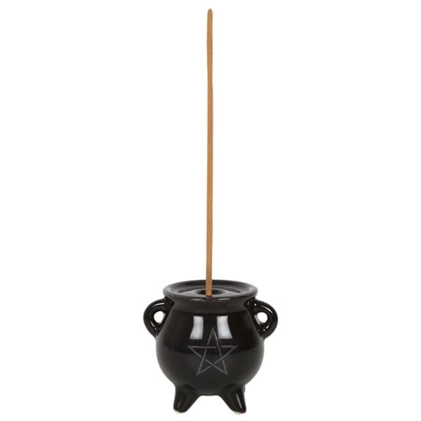 Serano Pentagram Cauldron Ceramic Incense Holder